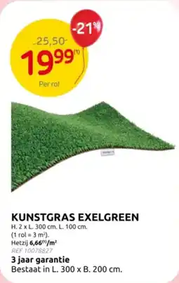 Brico Kunstgras exelgreen aanbieding
