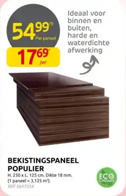 Brico Bekistingspaneel populier aanbieding