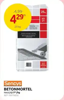 Brico Sencys Betonmortel aanbieding