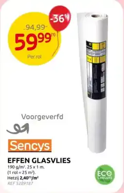 Brico Sencys Effen glasvlies aanbieding