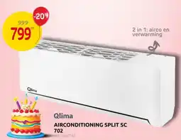 Brico Qlima Airconditioning split SC 702 aanbieding