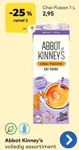 Bio Planet Abbot Kinney's Chai Fusion aanbieding