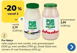 Bio Planet Pur Natur vanille aanbieding