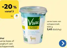 Bio Planet Vrai verse kaas van schapenmelk aanbieding