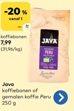 Bio Planet Java koffiebonen aanbieding