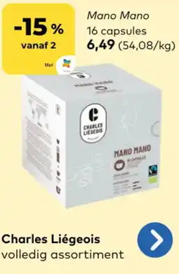 Bio Planet Charles Liégeois Mano Mano aanbieding