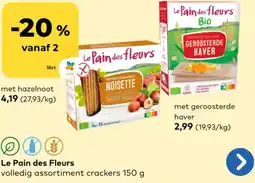 Bio Planet Le Pain des Fleurs met hazelnoot aanbieding