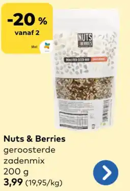 Bio Planet Nuts & Berries geroosterde zadenmix aanbieding