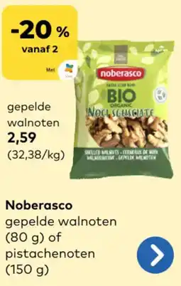 Bio Planet Noberasco gepelde walnoten aanbieding