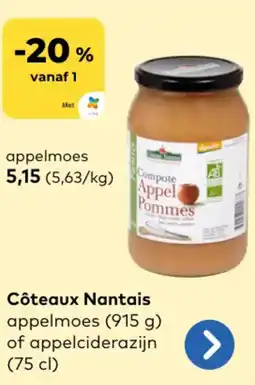 Bio Planet Côteaux Nantais appelmoes aanbieding