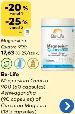 Bio Planet Be-Life Magnesium Quatro 900 aanbieding