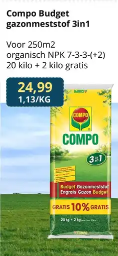 Hobbyland Compo Budget gazonmeststof 3in1 aanbieding