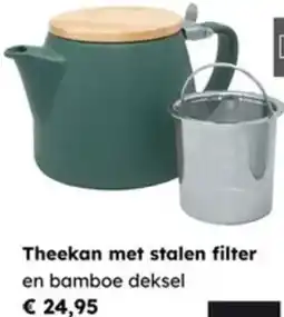 Multi bazar Theekan met stalen filter aanbieding