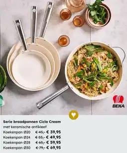 Multi bazar Serie braadpannen Cicla Cream Koekenpan aanbieding