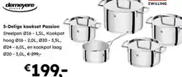 Multi bazar 5-Delige kookset Passion aanbieding