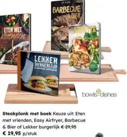 Multi bazar Steakplank met boek aanbieding