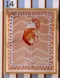 Multi bazar Wanddeco Orange Cocktail aanbieding