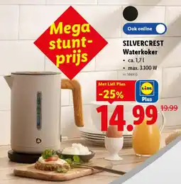 Lidl Silvercrest waterkoker aanbieding