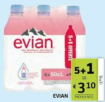 BelBev Evian aanbieding