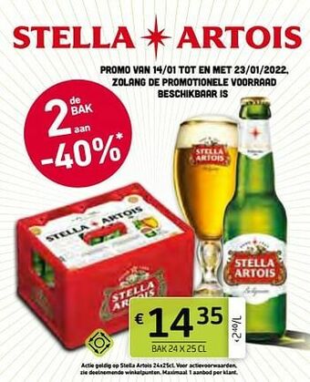 BelBev Stella artois aanbieding