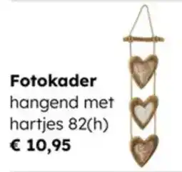 Multi bazar Fotokader hangend met hartjes aanbieding