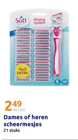 Action Dames of heren scheermesjes aanbieding