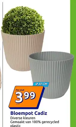 Action Bloempot Cadiz aanbieding