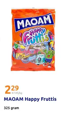 Action MAOAM Happy Fruttis aanbieding
