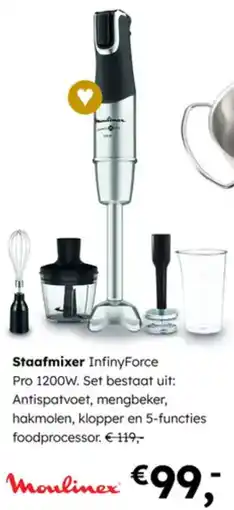 Multi bazar Moulinex Staafmixer aanbieding