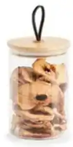 Multi bazar Voorraadpot glas met bamboe deksel aanbieding