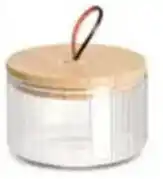 Multi bazar Zeller Glazen voorraadpot met Bamboe Deksel aanbieding