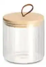 Multi bazar Zeller Glazen voorraadpot met bamboe deksel aanbieding