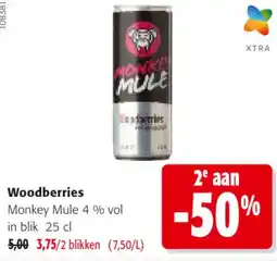 Colruyt Woodberries Monkey Mule aanbieding