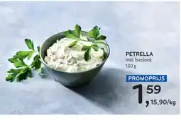 Alvo Petrella met bieslook aanbieding
