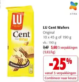 Colruyt LU Cent Wafers Original aanbieding