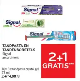 Alvo Tandpasta en tandenborstels Signals aanbieding