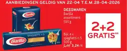 Alvo Deegwaren Barilla aanbieding