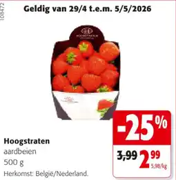 Colruyt Hoogstraten aardbeien aanbieding