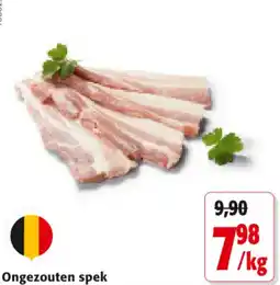 Colruyt Ongezouten spek aanbieding