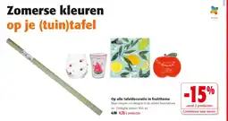 Colruyt Op alle tafeldecoratie in fruitthema aanbieding