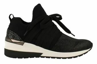 La Strada Sneaker Laag Dames Trend Sneakersock Trend Mesh - Zwart