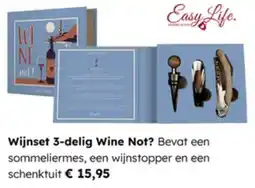 Multi bazar Wijnset 3-delig Wine Not aanbieding