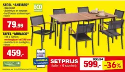 Hubo Garden Plus 6 Stoelen + Tafel aanbieding