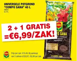 Hubo Universele Potgrond Compo Sana aanbieding