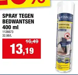 Hubo Edialux spray tegen bedwantsen aanbieding