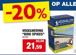 Hubo Edialux Vogelwering Bird Spikes aanbieding