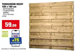 Hubo Tuinscherm Recht aanbieding