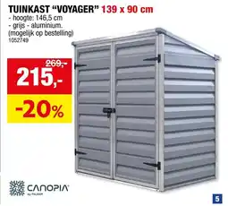 Hubo Canopia Tuinkast Voyager aanbieding