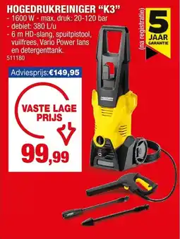 Hubo Karcher Hogedrukreiniger K3 aanbieding