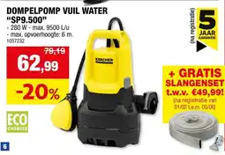 Hubo Karcher Dompelpomp Vuil Water SP9.500 aanbieding
